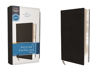 Front cover_Niv, Pocket Thinline Bible, Bonded Leather, Black, Red Letter, Comfort Print