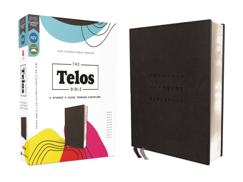 Front cover_NIV, The Telos Bible, Leathersoft, Charcoal, Comfort Print