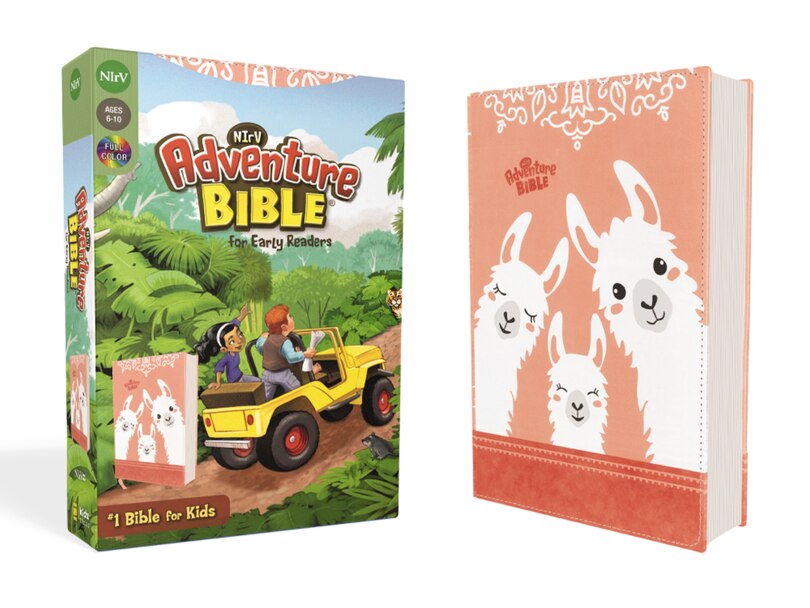 Front cover_Nirv, Adventure Bible For Early Readers, Leathersoft, Coral, Full Color