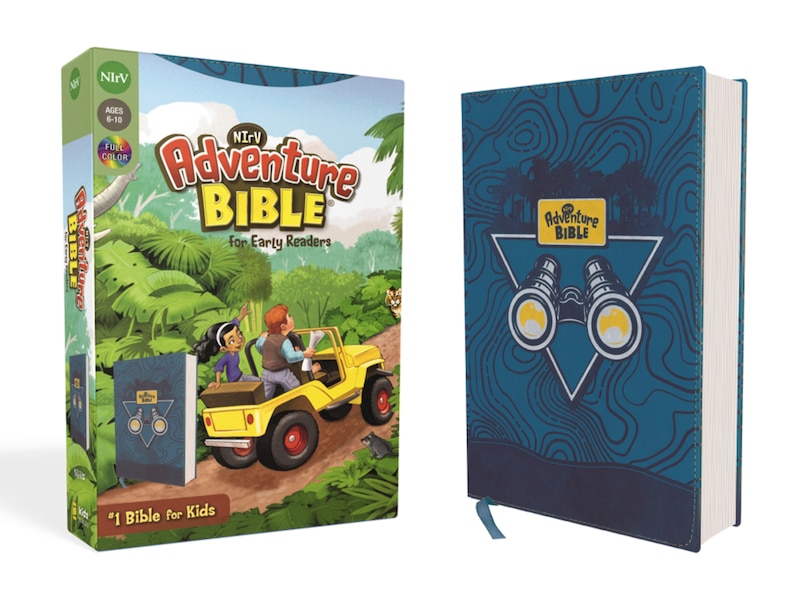 Couverture_Nirv, Adventure Bible For Early Readers, Leathersoft, Blue, Full Color