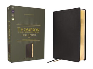 Front cover_ESV, Thompson Chain-Reference Bible, Large Print, Leathersoft, Black, Red Letter