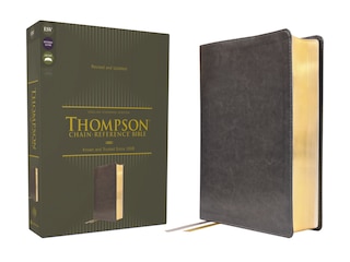 Front cover_ESV, Thompson Chain-Reference Bible, Leathersoft, Gray, Red Letter