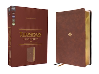 Front cover_NKJV, Thompson Chain-Reference Bible, Large Print, Leathersoft, Brown, Red Letter, Comfort Print