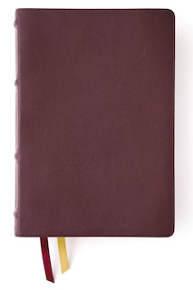 Couverture_NKJV, Thompson Chain-Reference Bible, Large Print, Genuine Leather, Cowhide, Burgundy, Red Letter, Thumb Indexed, Comfort Print