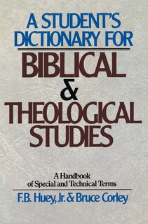 Front cover_A Student's Dictionary for Biblical and Theological Studies