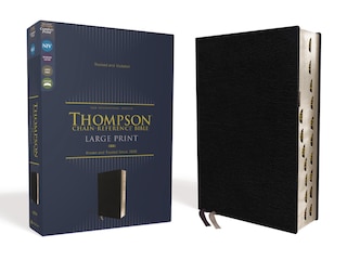 Couverture_NIV, Thompson Chain-Reference Bible, Large Print, Bonded Leather, Black, Thumb Indexed, Red Letter, Comfort Print