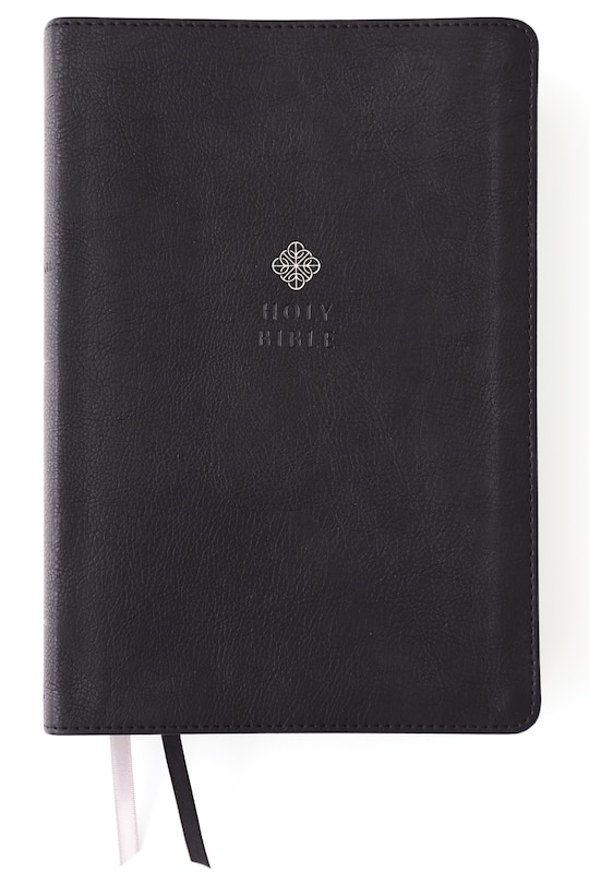 Front cover_NIV, Men's Devotional Bible (By Men, for Men), Large Print, Leathersoft, Black, Comfort Print