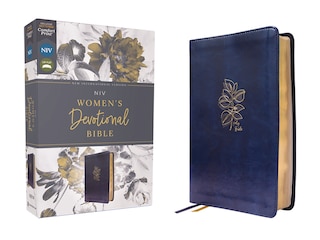 Front cover_NIV, Women's Devotional Bible (By Women, for Women), Leathersoft, Navy, Comfort Print