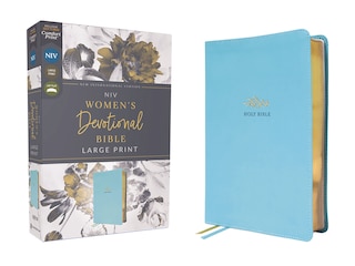 Front cover_NIV, Women's Devotional Bible (By Women, for Women), Large Print, Leathersoft, Teal, Comfort Print