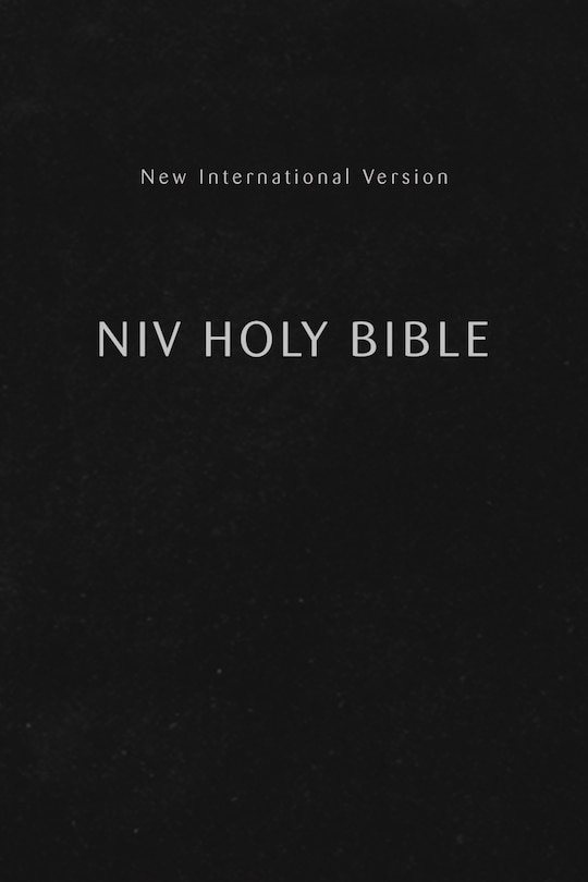 Front cover_Niv, Holy Bible, Compact, Paperback, Black, Comfort Print