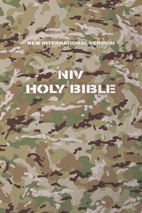 Couverture_Niv, Holy Bible, Compact, Paperback, Military Camo, Comfort Print