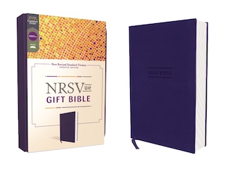 Front cover_NRSVue, Gift Bible, Leathersoft, Blue, Comfort Print