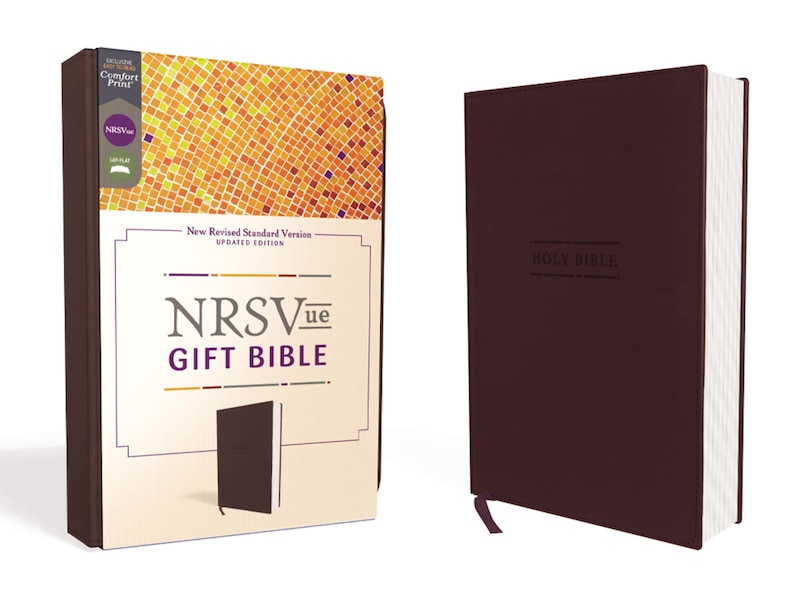 Front cover_Nrsvue, Gift Bible, Leathersoft, Burgundy, Comfort Print