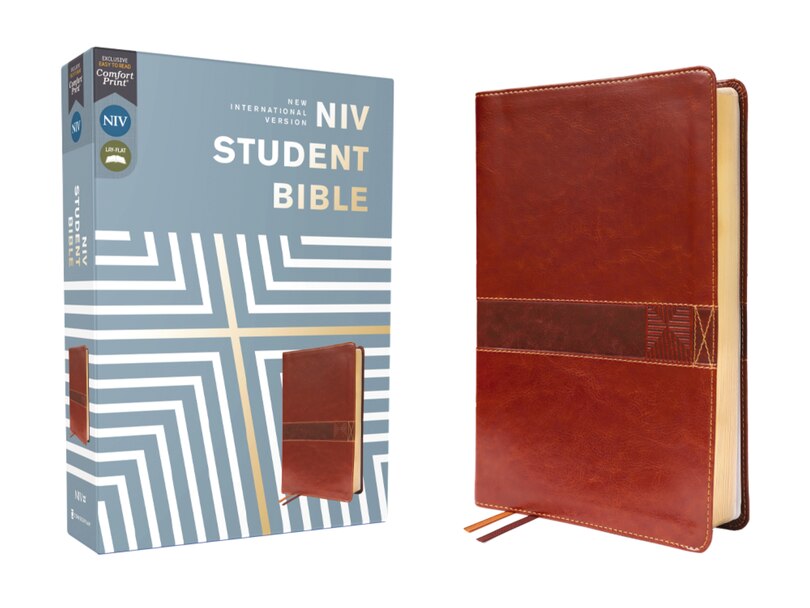 Front cover_NIV, Student Bible, Leathersoft, Brown, Comfort Print