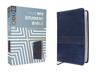 Front cover_NIV, Student Bible, Personal Size, Leathersoft, Navy, Comfort Print