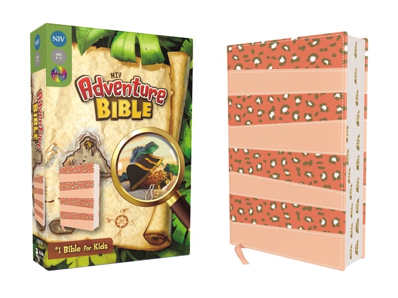 Couverture_Niv, Adventure Bible, Leathersoft, Coral, Full Color, Thumb Indexed Tabs