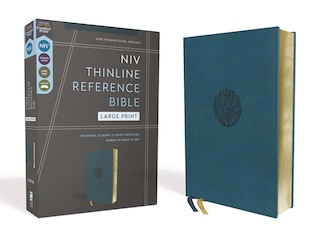 Couverture_NIV, Thinline Reference Bible (Deep Study at a Portable Size), Large Print, Leathersoft, Teal, Red Letter, Comfort Print