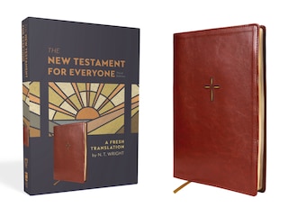 Front cover_The New Testament for Everyone, Third Edition, Leathersoft, Brown