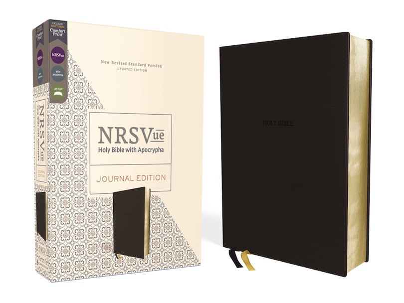 Front cover_NRSVue, Holy Bible with Apocrypha, Journal Edition, Leathersoft, Black, Comfort Print