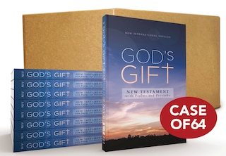 Front cover_NIV, God's Gift New Testament with Psalms and Proverbs, Pocket-Sized, Paperback, Case of 64, Comfort Print