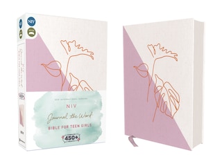 Front cover_NIV, Journal the Word Bible for Teen Girls, Cloth over Board, Lavender/White, Red Letter
