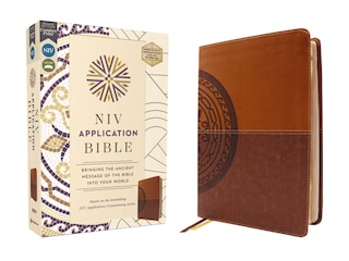 Couverture_NIV Application Bible, Leathersoft, Brown, Red Letter, Comfort Print