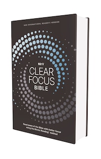 Front cover_NIrV, Clear Focus Bible, Hardcover, Charcoal/Blue
