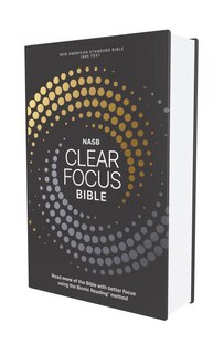 Couverture_NASB, Clear Focus Bible, Hardcover, Charcoal/Gold