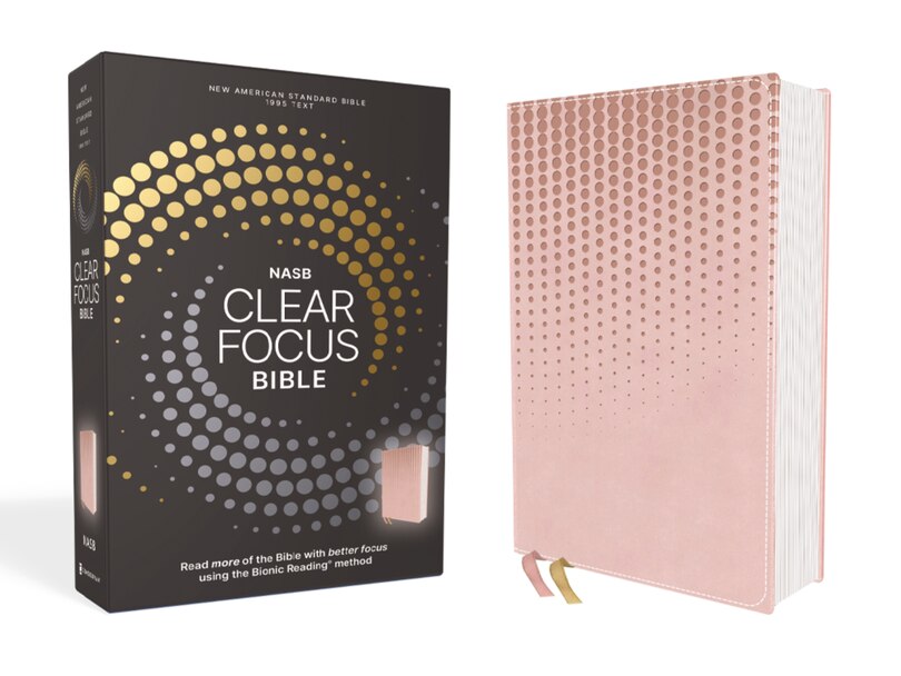 Couverture_NASB, Clear Focus Bible, Leathersoft, Pink