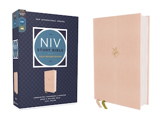 Front cover_NIV Study Bible, Fully Revised Edition (Study Deeply. Believe Wholeheartedly.), Cloth over Board, Pink, Red Letter, Comfort Print