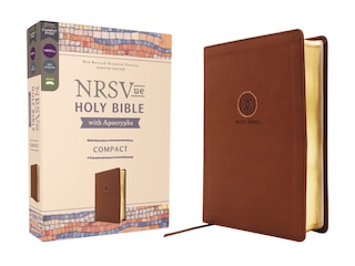Front cover_NRSVue, Holy Bible with Apocrypha, Compact, Leathersoft, Brown, Comfort Print