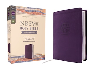 Front cover_NRSVue, Holy Bible with Apocrypha, Compact, Leathersoft, Purple, Comfort Print