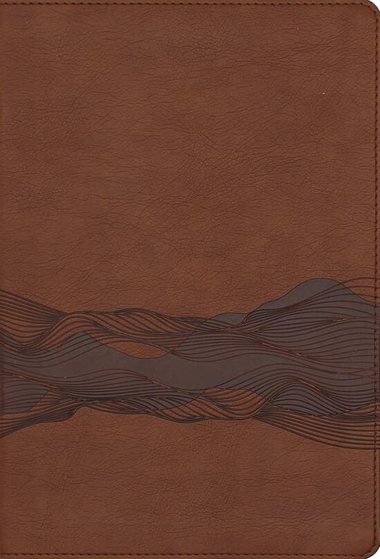 Front cover_NIV, Timeline Bible, Leathersoft, Brown, Red Letter, Comfort Print