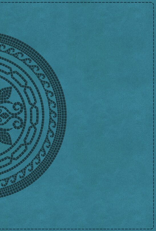 Front cover_NIV Application Bible, Large Print, Leathersoft, Teal, Red Letter, Thumb Indexed, Comfort Print
