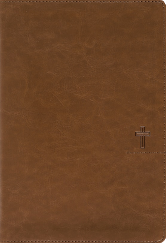 Couverture_NASB, Thinline Bible, Giant Print, Leathersoft, Brown, Red Letter, 1995 Text, Comfort Print