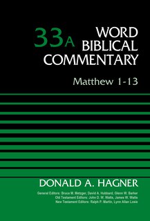 Front cover_Matthew 1-13, Volume 33a