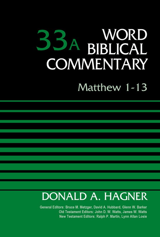 Front cover_Matthew 1-13, Volume 33a