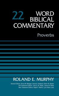 Front cover_Proverbs, Volume 22