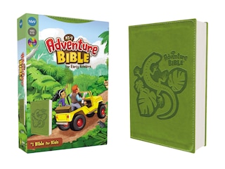Front cover_Nirv, Adventure Bible For Early Readers, Leathersoft, Green, Full Color