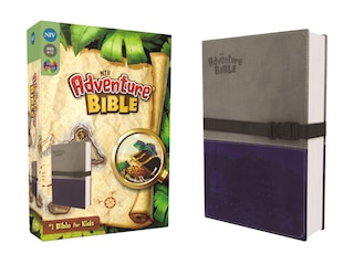 Front cover_Niv, Adventure Bible, Leathersoft, Gray/blue, Full Color