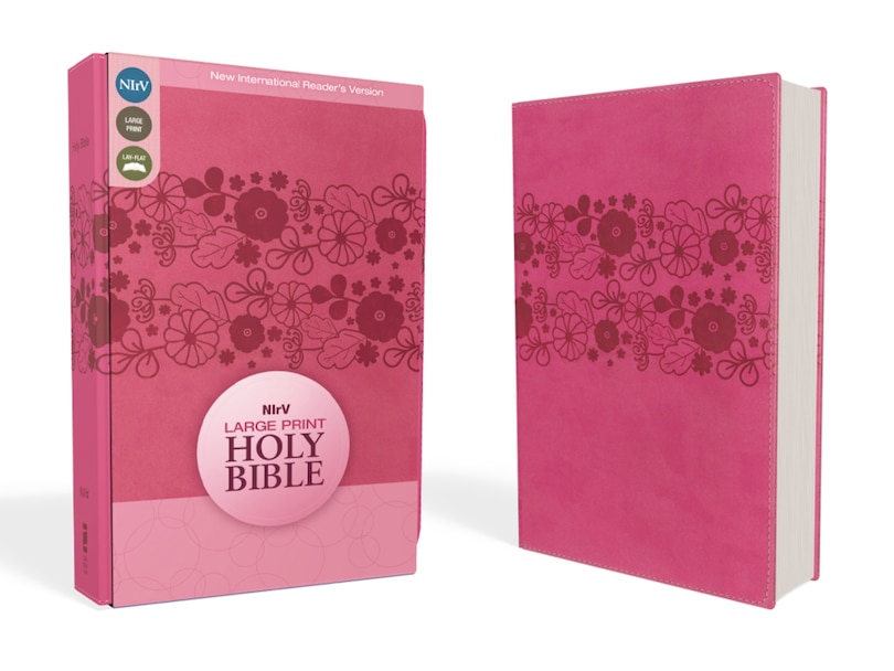 Couverture_Nirv, Holy Bible, Large Print, Leathersoft, Pink