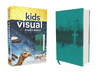 Front cover_Niv, Kids' Visual Study Bible, Leathersoft, Teal, Full Color Interior