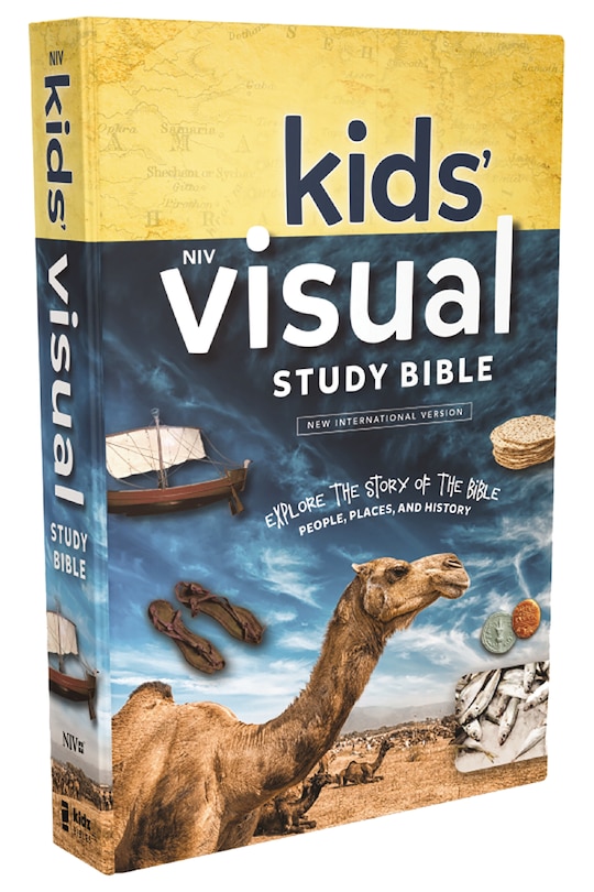 Front cover_Niv, Kids' Visual Study Bible, Hardcover, Blue, Full Color Interior