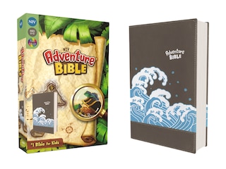 Front cover_Niv, Adventure Bible, Leathersoft, Gray, Full Color Interior