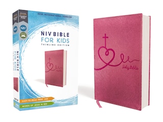 Couverture_Niv, Bible For Kids, Leathersoft, Pink, Red Letter, Comfort Print