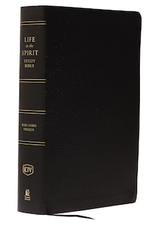 Couverture_KJV, Life in the Spirit Study Bible, Bonded Leather, Black, Red Letter