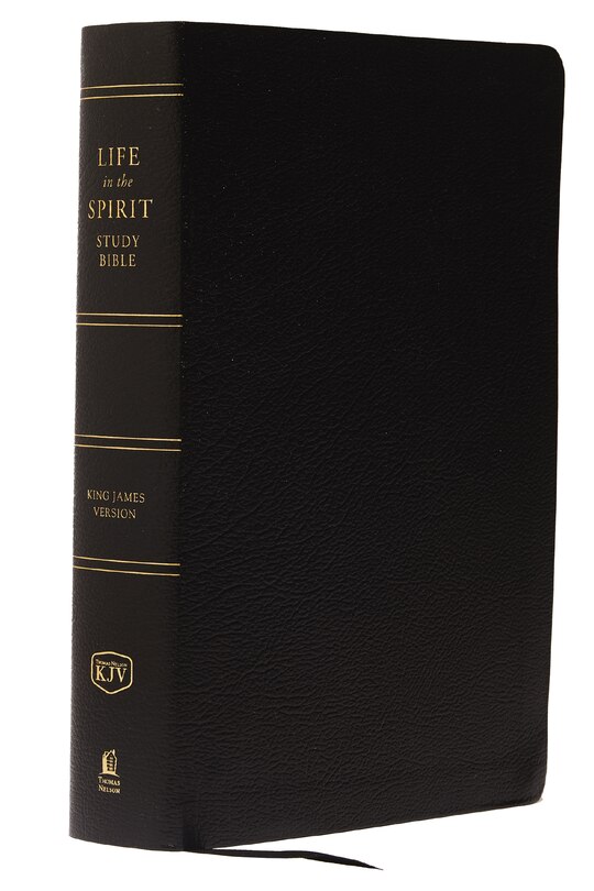 Couverture_KJV, Life in the Spirit Study Bible, Bonded Leather, Black, Red Letter