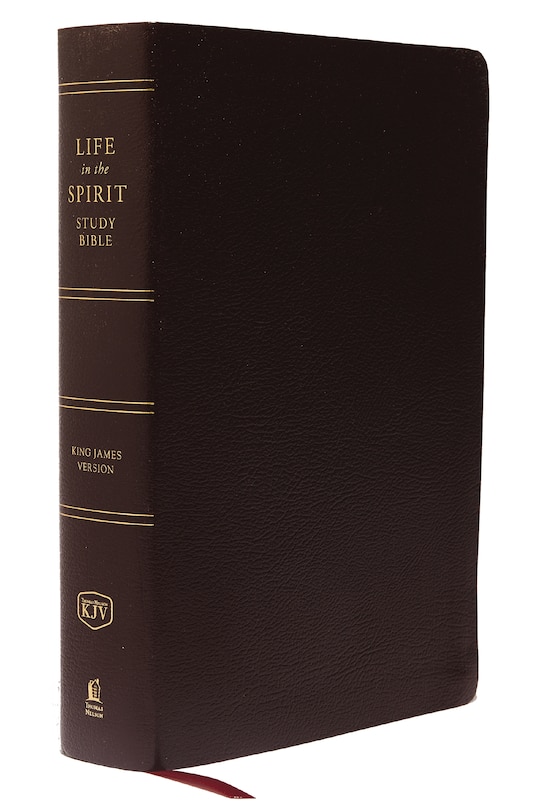 Front cover_Kjv, Life In The Spirit Study Bible, Bonded Leather, Burgundy, Red Letter