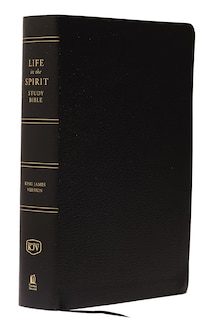 Front cover_Kjv, Life In The Spirit Study Bible, Bonded Leather, Black, Thumb Indexed, Red Letter