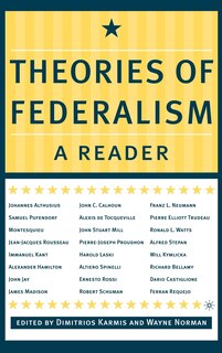 Front cover_Theories Of Federalism